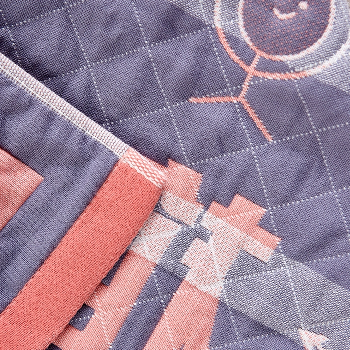 91家纺网 家纺一手货源 找家纺 朴尔-2023新款彩色糖果系列纯棉三层纱布枕巾-朴尔 不要抱怨橘色 