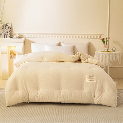 91家纺网 家纺一手货源 找家纺 （总）梦镜 2025新款华夫格速暖大豆纤维被冬被春秋被