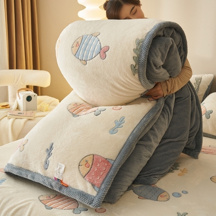 91家纺网 家纺一手货源 找家纺 （总）21度C 2023新款雪花绒被套