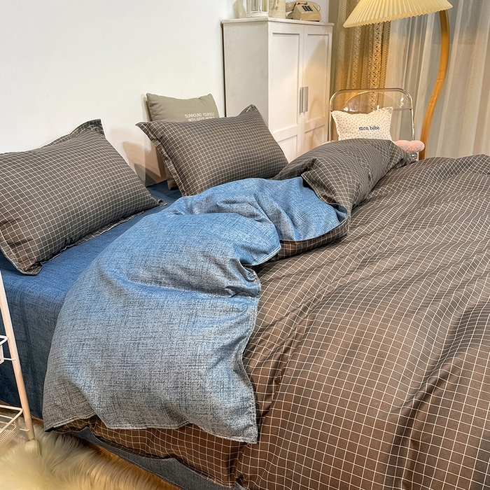 91家纺网 家纺一手货源 找家纺 赫然家纺 新款舒适柔软亲肤爆款芦荟棉四件套货源充足伊格