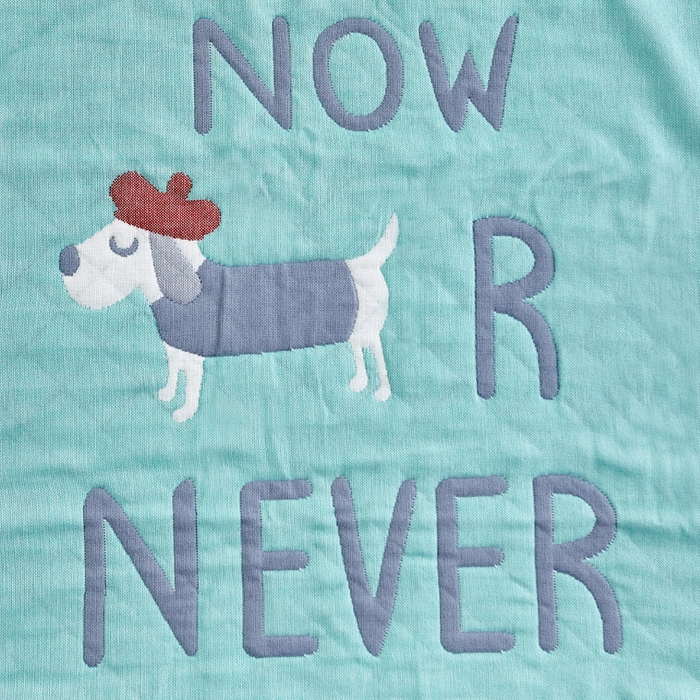 91家纺网 家纺一手货源 找家纺 朴尔-2023新款彩色糖果系列纯棉三层纱布枕巾-朴尔 调皮狗绿