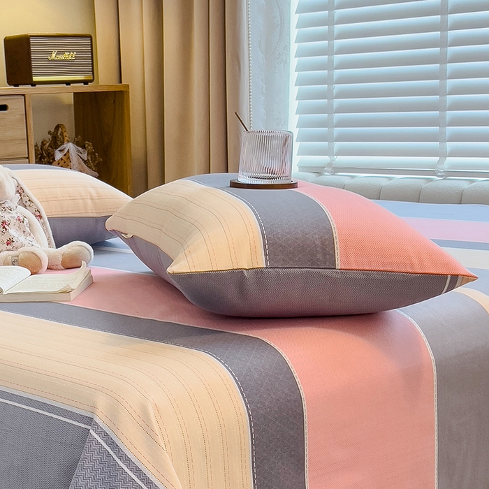 91家纺网 家纺一手货源 找家纺 芃成家纺 2023新款磨毛系列磨毛枕套 梦幻空间-粉