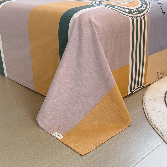 91家纺网 家纺一手货源 找家纺 芃成家纺 2023磨毛单床单 创意空间-棕