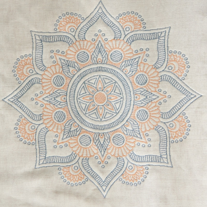 91家纺网 家纺一手货源 找家纺 朴尔-2023新款波西米亚风全棉四层纱布枕巾 52*78 万花筒