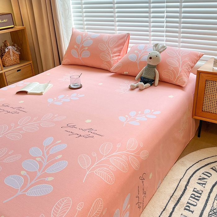 91家纺网 家纺一手货源 找家纺 芃成家纺 2023磨毛单床单 春色朝阳