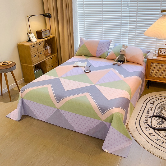 91家纺网 家纺一手货源 找家纺 芃成家纺 2023磨毛单床单 多维空间