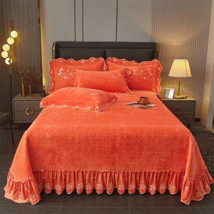 91家纺网 家纺一手货源 找家纺 （总）2023新款玲珑花语床盖--花好月圆系列