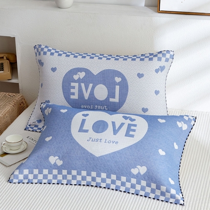 91家纺网 家纺一手货源 找家纺 （总）朴尔-2023新款AB版蜂窝提花锁边立体枕巾 50*76