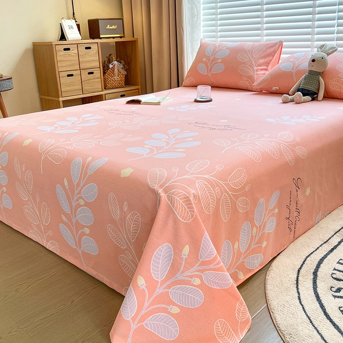 91家纺网 家纺一手货源 找家纺 芃成家纺 2023磨毛单床单 春色朝阳