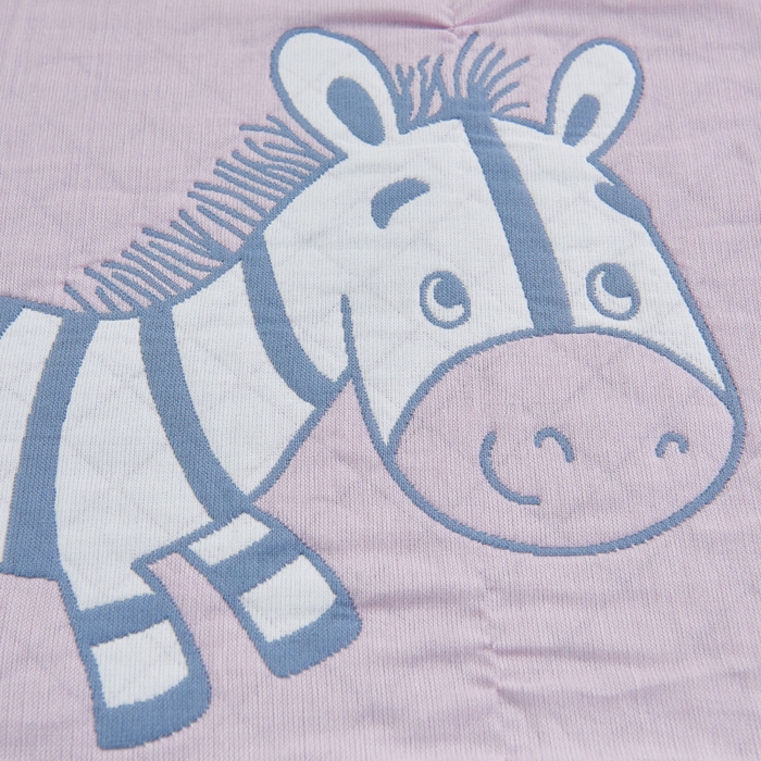 91家纺网 家纺一手货源 找家纺 朴尔-2023新款彩色糖果系列纯棉三层纱布枕巾-朴尔 奔跑的小马粉