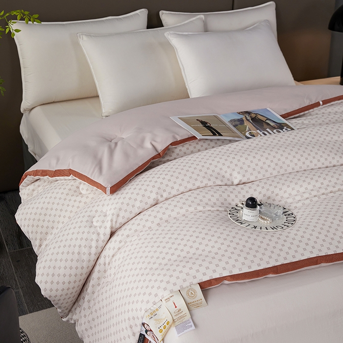 91家纺网 家纺一手货源 找家纺 （总）丽卡家纺 2023新款元绒棉双层纱被子被芯