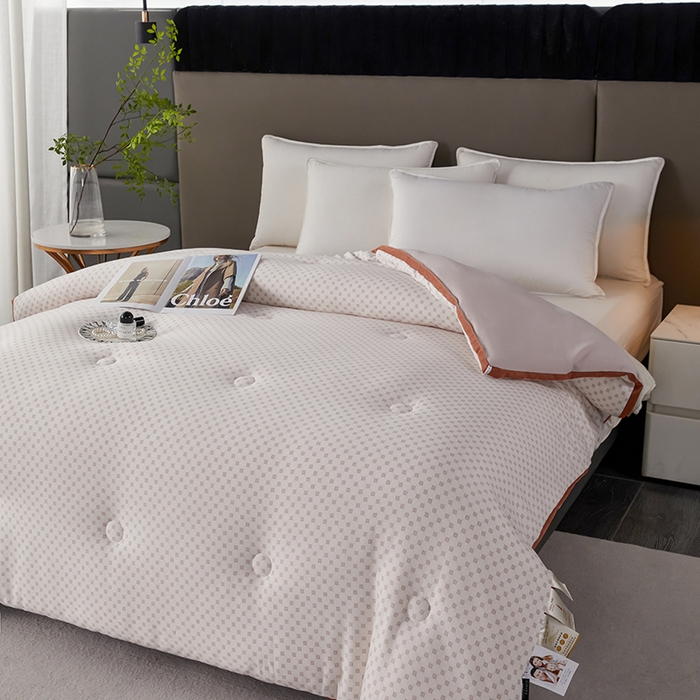 91家纺网 家纺一手货源 找家纺 （总）丽卡家纺 2023新款元绒棉双层纱被子被芯