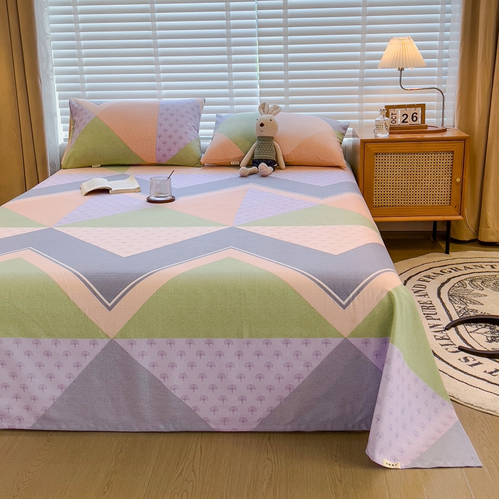 91家纺网 家纺一手货源 找家纺 芃成家纺 2023磨毛单床单 多维空间