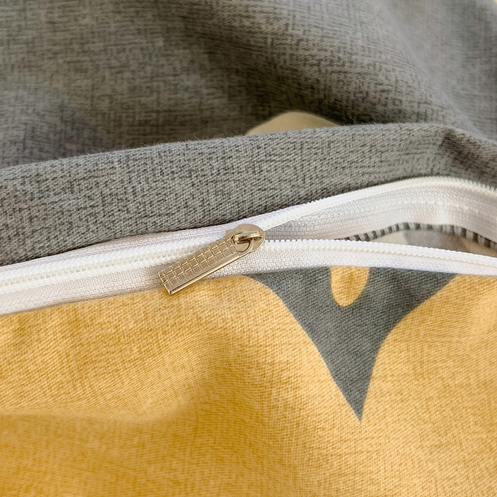 91家纺网 家纺一手货源 找家纺 芃成家纺 2023新款磨毛四件套 复古摩登-灰