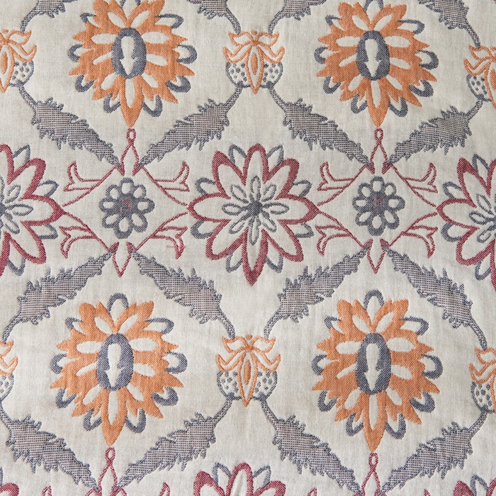 91家纺网 家纺一手货源 找家纺 朴尔-2023新款波西米亚风全棉四层纱布枕巾 52*78 连理枝黄