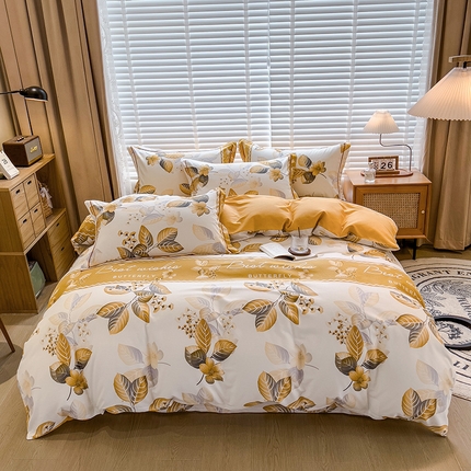 芃成家纺 2023新款磨毛四件套 晚秋