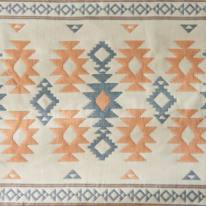 91家纺网 家纺一手货源 找家纺 朴尔-2023新款波西米亚风全棉四层纱布枕巾 52*78 异域风情