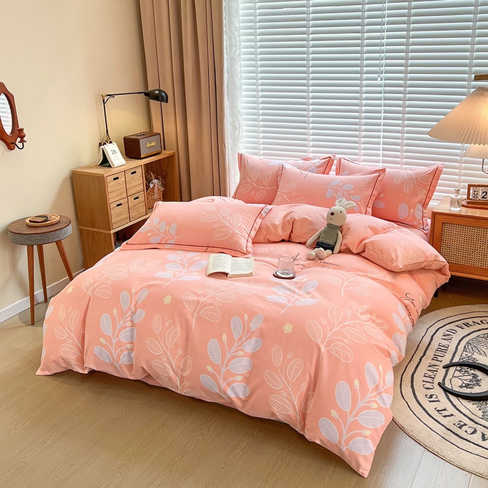 91家纺网 家纺一手货源 找家纺 芃成家纺 2023新品磨毛被套 春色朝阳