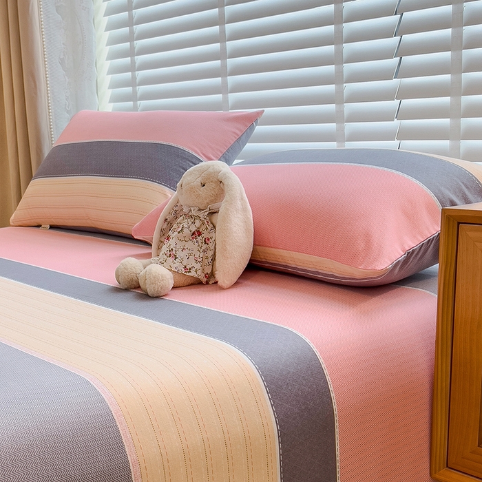 91家纺网 家纺一手货源 找家纺 芃成家纺 2023新款磨毛系列磨毛枕套 梦幻空间-粉