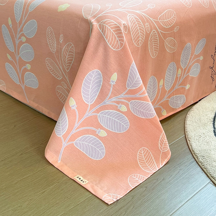 91家纺网 家纺一手货源 找家纺 芃成家纺 2023磨毛单床单 春色朝阳