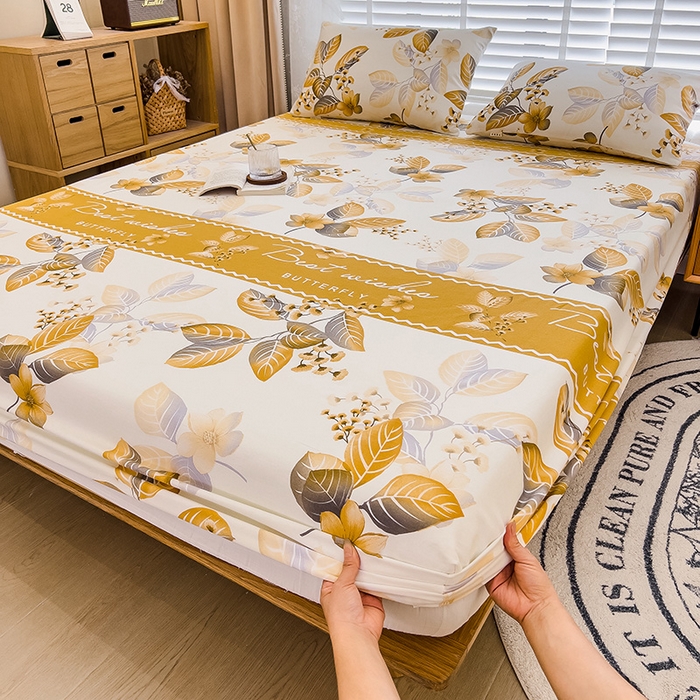 91家纺网 家纺一手货源 找家纺 芃成家纺 2023新款磨毛单床笠 晚秋