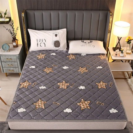 91家纺网 家纺一手货源 找家纺 （总）东宇 2024年新款A类抗菌牛奶绒大床加厚床垫