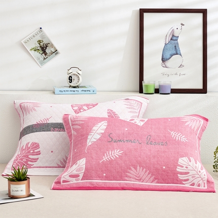 91家纺网 家纺一手货源 找家纺 （总）朴尔家纺-毛巾被 2023新款混纺三层纱布枕巾详情图