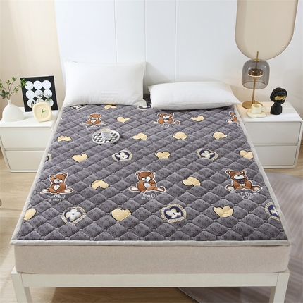 91家纺网 家纺一手货源 找家纺 （总）东宇 2024年新款A类抗菌牛奶绒大床加厚床垫