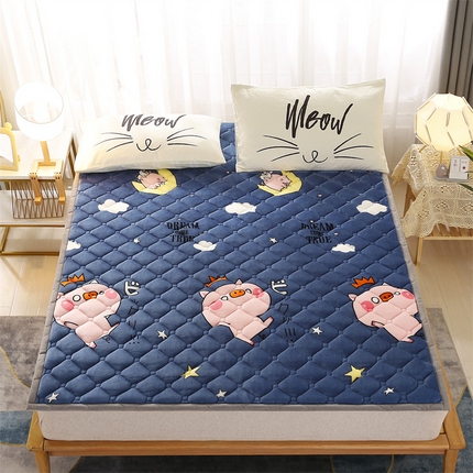 91家纺网 家纺一手货源 找家纺 （总）东宇 2024年新款A类抗菌牛奶绒大床加厚床垫