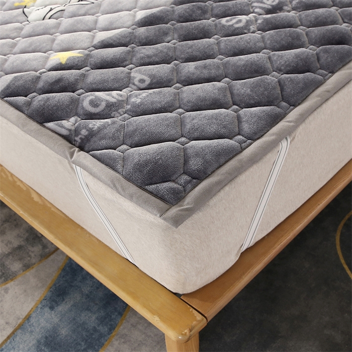 91家纺网 家纺一手货源 找家纺 东宇 2024年新款A类抗菌牛奶绒大床加厚床垫 小海豚