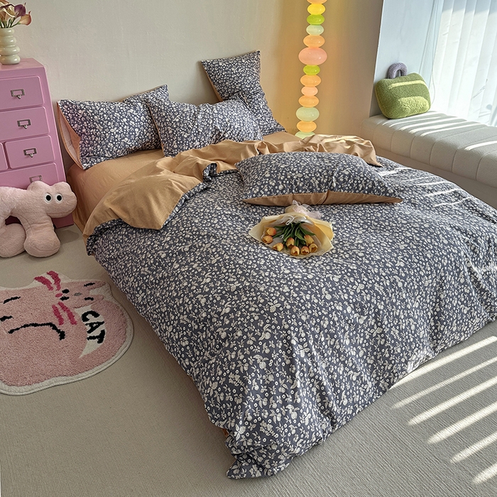 91家纺网 家纺一手货源 找家纺 千朵 2023新款全棉生态磨毛四件套 尔樱