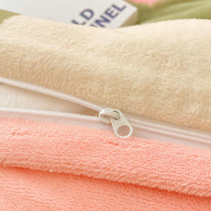 91家纺网 家纺一手货源 找家纺 呗旺鹿 2023新款加厚高克重印花牛奶绒四件套直播爆款 花漾