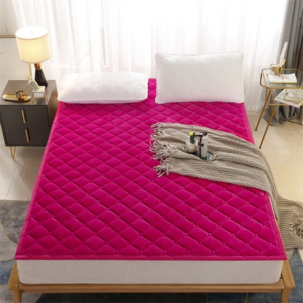 91家纺网 家纺一手货源 找家纺 （总）东宇 2024年新款A类抗菌牛奶绒大床加厚床垫