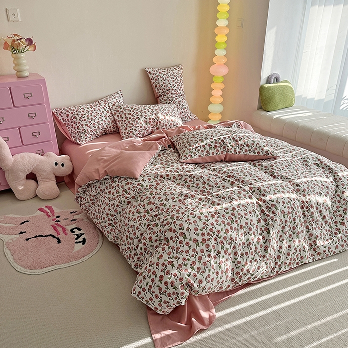 91家纺网 家纺一手货源 找家纺 （总）千朵 2023新款全棉生态磨毛四件套