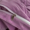 91家纺网 家纺一手货源 找家纺 羋多家纺 210g婴儿绒床盖三件套牛奶绒床裙刺绣四件套紫色