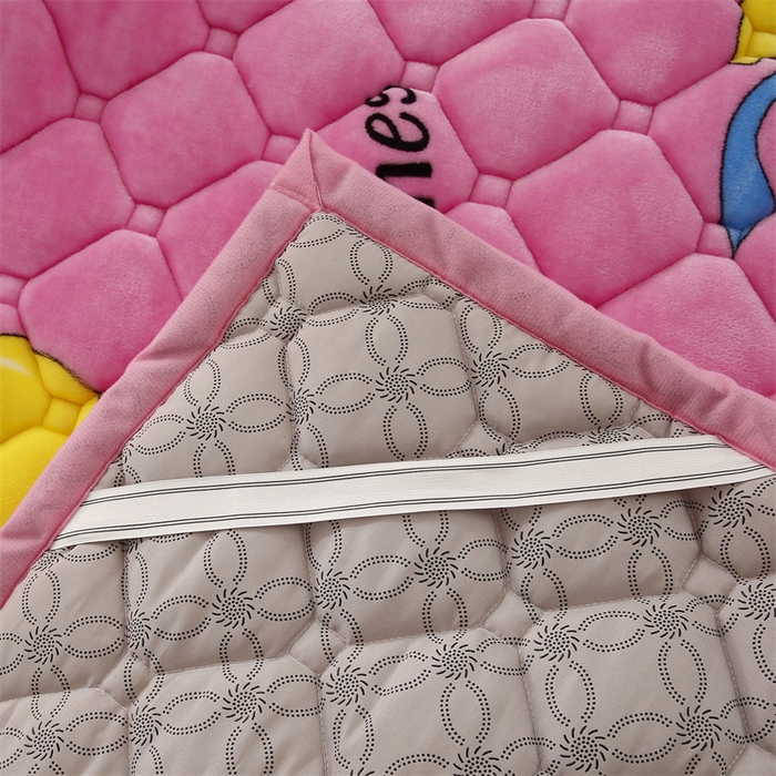 91家纺网 家纺一手货源 找家纺 东宇 2024年新款A类抗菌牛奶绒大床加厚床垫 小飞象