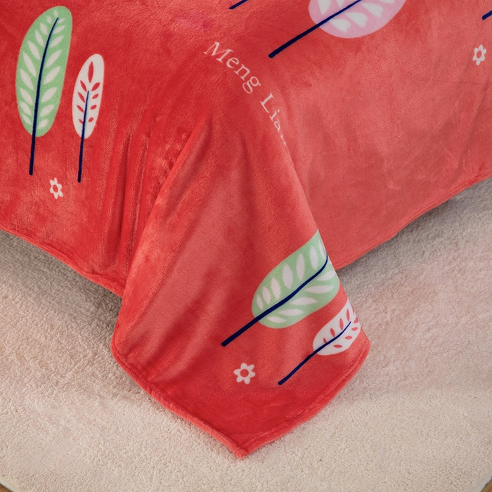 91家纺网 家纺一手货源 找家纺 侨鑫 2023新款云貂绒毛毯 彩虹树