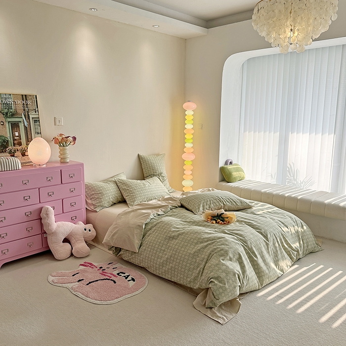 91家纺网 家纺一手货源 找家纺 千朵 2023新款全棉生态磨毛四件套 研悦