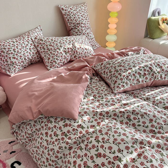 91家纺网 家纺一手货源 找家纺 （总）千朵 2023新款全棉生态磨毛四件套