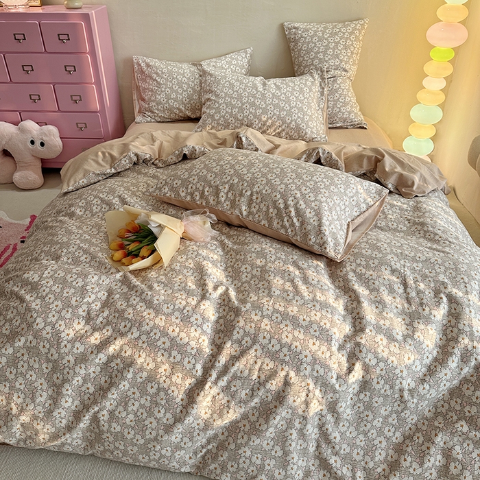 91家纺网 家纺一手货源 找家纺 千朵 2023新款全棉生态磨毛四件套 言依