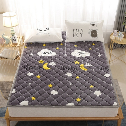 91家纺网 家纺一手货源 找家纺 （总）东宇 2024年新款A类抗菌牛奶绒大床加厚床垫