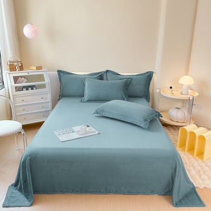 91家纺网 家纺一手货源 找家纺 （总）2023年新款多功能毛毯牛奶绒床单三件套