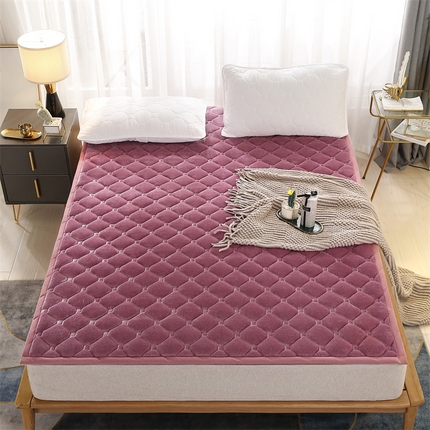 91家纺网 家纺一手货源 找家纺 （总）东宇 2024年新款A类抗菌牛奶绒大床加厚床垫