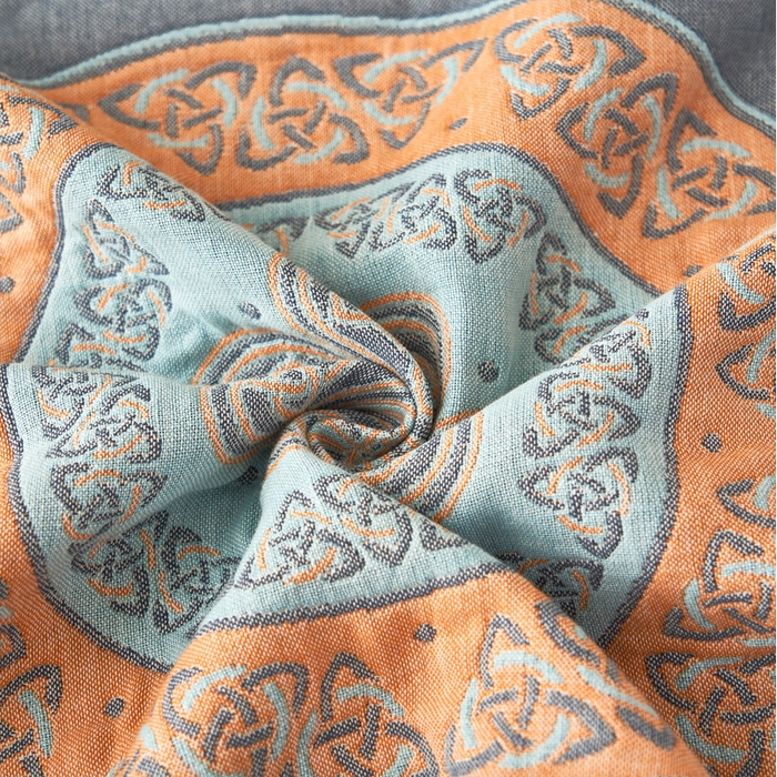 91家纺网 家纺一手货源 找家纺 朴尔 2023新款全棉四层纱布休闲枕巾 蒂凡尼-灰