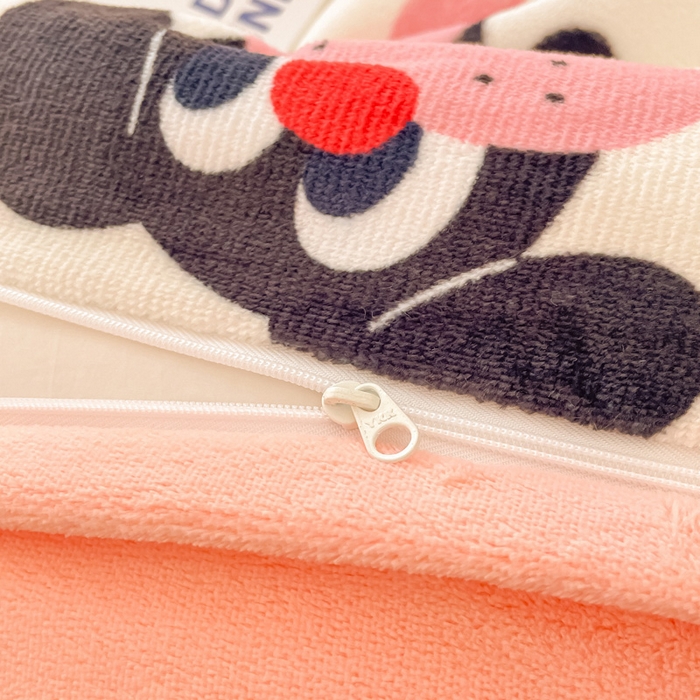 91家纺网 家纺一手货源 找家纺 呗旺鹿 2023新款加厚高克重印花牛奶绒四件套直播爆款 萌宠