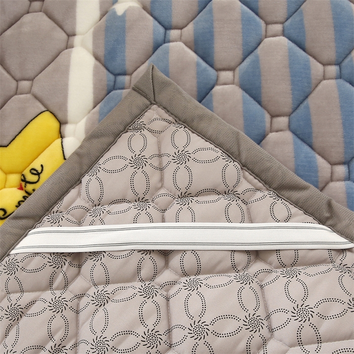 91家纺网 家纺一手货源 找家纺 东宇 2024年新款A类抗菌牛奶绒大床加厚床垫 星光