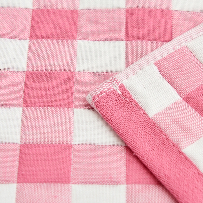 91家纺网 家纺一手货源 找家纺 朴尔 2023新款三层纱布定位枕巾 云朵-粉