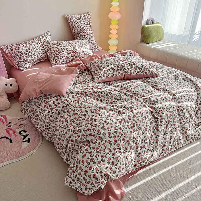 91家纺网 家纺一手货源 找家纺 （总）千朵 2023新款全棉生态磨毛四件套