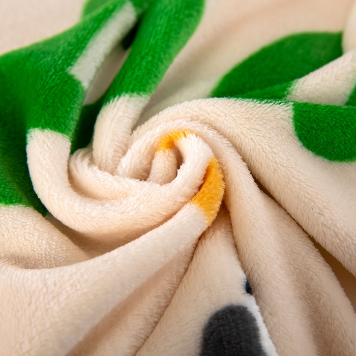 91家纺网 家纺一手货源 找家纺 侨鑫 2023新款云貂绒毛毯 字母狗