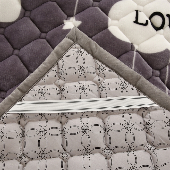 91家纺网 家纺一手货源 找家纺 东宇 2024年新款A类抗菌牛奶绒大床加厚床垫 晚安